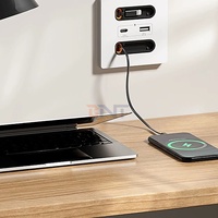 Enchufe de pared USB de carga rápida Universal BNT de 20W, carga de teléfono móvil inteligente, salida tipo C, línea de carga, corriente nominal 16A/13A CN