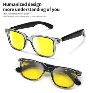 タッチリモコン写真撮影用紫外線防止スマートワイヤレスブルーライトカットメガネGt51インテリジェントAI翻訳メガネ - Product Image 4