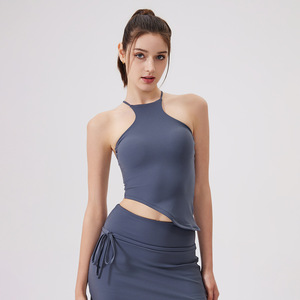 Conjunto Deportivo Aoyema, Chaleco Sexy con Espalda Descubierta y Relleno en el Pecho, <span class=keywords><strong>Jersey</strong></span> de Bádminton, Gimnasio, Yoga, Pickleball, Tenis - Product Image 5