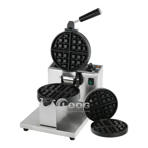 Changeable Aluminum Plate Rotary Wafer Machine Electric Commercial Belgian Cooks Rotating Stroop Waffle Maker Price