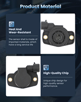 Sensor automotriz de sorgo Sensor de posición del cuerpo del acelerador Sensor TPS para Audi VW Chevrolet Ford BMW Dodge Hyundai TOYOTA