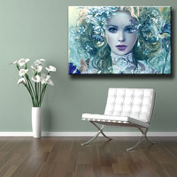 Peinture Diamantée Faite Main 5D DIY Femme Fleur Mosaïque Carrée Complète 3F1936