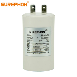 <span class=keywords><strong>Condensateur</strong></span> de démarrage antidéflagrant Surephon <span class=keywords><strong>CBB60</strong></span> avec certificats TUV CE CQC 250V 50/60Hz 40/70/21 12μF pour moteur AC - Product Image 4