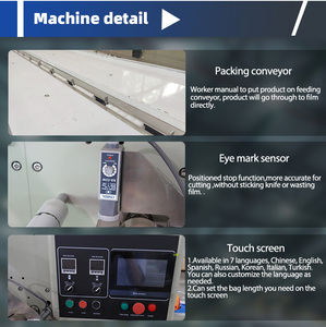 Mesin Pengemas Bantal 20-200g untuk Mengemas <span class=keywords><strong>Pretzel</strong></span> Lembut, Tortilla, Roti, Kue Gulung, Roti Hot Dog, Mesin Pembungkus Horizontal - Product Image 3