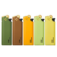Briquets jetables en plastique personnalisés à logo, design classique, à gaz, pour fumer, accessoires de camping, briquets sur mesure
