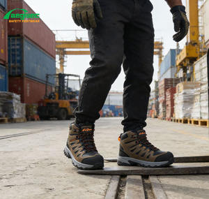 AEGISEC OEM Bottes de sécurité antidérapantes en caoutchouc à bout en acier Protection du travail Bottes de sécurité résistantes à la perforation pour hommes pour le travail - Product Image 1