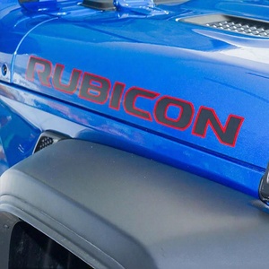 สติ๊กเกอร์ตกแต่งตัวถังรถยนต์สีน้ำเงินรุ่นหรู Rubicon สำหรับ Wrangler JL ปี 2018-2024 รุ่น JL1336 พร้อมกาว 3M4229P รับประกัน 1 ปี วัสดุ PVC ใช้ครั้งเดียว - Product Image 2
