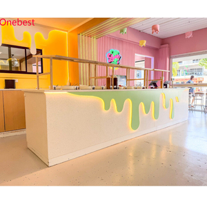 Barra de <span class=keywords><strong>Bar</strong></span> de Superficie Sólida con Diseño Moderno y Estilo Infantil, Ecológica, para Panaderías, Mostrador de Exhibición - Product Image 1