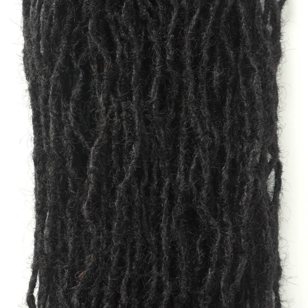 Curly Ends Boho Locs Handmade 100% Human Hair Micro Loc Extensions Sisterlocks Style Dreadlock Extensions Detail Section 5
