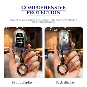 Housse de protection pour <span class=keywords><strong>clé</strong></span> de voiture en TPU à 3 boutons pour <span class=keywords><strong>Peugeot</strong></span> <span class=keywords><strong>208</strong></span> 308 T9 508 2008 pour Citroën C4 pour Opel Corsa Crossland X - Product Image 4