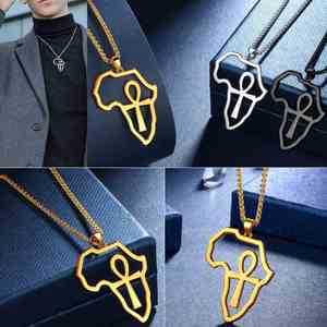 Collar de cuentas transfronterizo de alta calificación, marca blanca, de acero reforzado que no descolora, color original, regalo - Product Image 5
