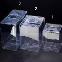 Boîte cadeau en plastique PET PVC transparente, pliable, personnalisable, pour emballage cosmétique