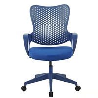 Chaise de bureau exécutive de luxe réglable en maille, design moderne, ergonomique, pivotante, avec accoudoirs fixes, multifonctionnelle pour bureau à domicile et salle à manger