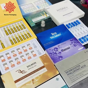 Baoren Vial Cosmetic Packaging <b>Box</b> With 10 Glass Vials And Dropper 3ml Peptide Vial Packaging <b>Box</b> with Plastic Insert Single - Product Image 2