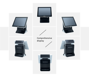 Todo en uno de doble cara de Monitor de pantalla táctil cajero supermercado factura electrónica sistema Pos - Product Image 4