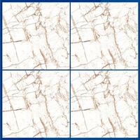 Carrelage en Céramique Aspect Marbre Émaillé 60x60cm Veines Dorées Marbre Blanc pour Sol et Mur Intérieur Maison Meilleur Prix