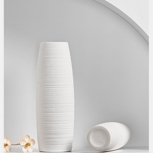 European Modern Simplicity Brushed Texture Ceramic <b>Vase</b> With Subtle Metallic Glaze for Entryway Dried Flower Display - Product Image 2