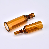 Flacon ampoule en plastique ambré jetable de 2 ml, 3 ml, 5 ml, 10 ml, 15 ml, flacon-seringue sans air pour sérum cosmétique et soins de la peau