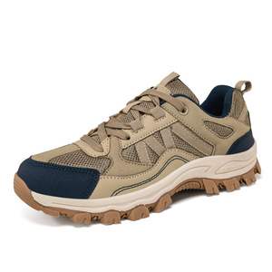 Chaussures de randonnée en plein air pour hommes et femmes, beige, légères, antidérapantes, résistantes à l'usure, talon plat, tendance sport, alpinisme, camping - Product Image 5