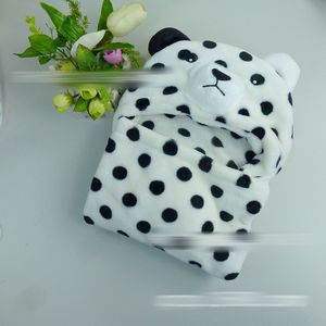 Plaid de bain en velours 70*100cm pour enfants et nouveau-nés, doux, épais, à capuche, motif animal, automne-hiver, imprimé dessin animé, séchage rapide, pour la maison - Product Image 1