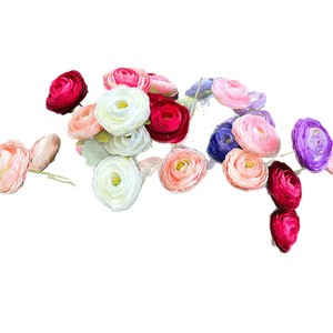 Flores Artificiales de Loto de 6 Cabezas, Decoración de Boda de Seda, Exhibición en el Suelo - Product Image 5