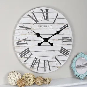 Professional Designer Wall Clocks OEM/ODM Modern Creative Forescolor Eco-friendly white solid wood quartz wall clock creative