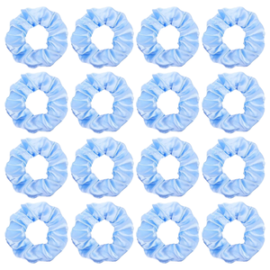 Élastiques à cheveux en satin ultra-extensibles couleur unie pour femmes, chouchous pour cheveux épais, attaches pour queue de cheval - Product Image 1