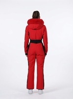 Combinaison de ski chaude pour femme, combinaison de ski une pièce pour femmes adultes, imperméable, coupe-vent, respirante, coupe ajustée, combinaison thermique