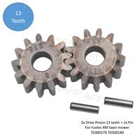Nouveau pignon d'entraînement 2x 13 dents + 2x goupille pour tondeuse à gazon Fuxtec RM 70300170 70300180