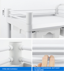 Medical ABS Plastic Hand <strong>Cart</strong> Trolley 2 Drawers 3-layer Hospital <strong>Nursing</strong> Trolley <strong>Cart</strong> - Product Image 5