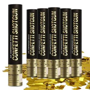 12 Inch 2 Pack Gold Confetti Congratulations Large Wholesale Confetti Cannon Biodegradable Confetti Shooters