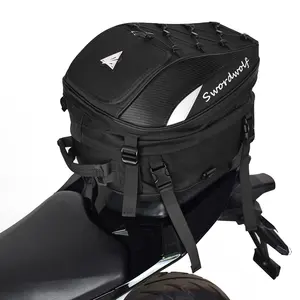 Sac de moto de grande capacité étanche à la pluie sac de siège arrière de moto sac à dos de moto sac de queue multifonctionnel