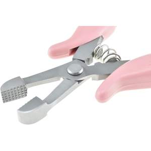 Pince à extensions capillaires professionnelle Obexa en acier inoxydable rose 50,8 cm pour micro-anneaux, fusion et retrait, avec poignée ergonomique antidérapante - Product Image 5