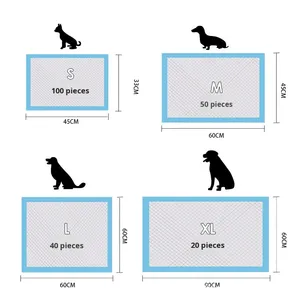 Tek Kullanımlık Köpek Çiş Pedi ve Kedi İdrar Pedleri Kalınlaştırılmış İdrar Geçirmez Emici Dokunmamış Kumaş Evcil Hayvan Tuvalet Eğitimi - Product Image 6
