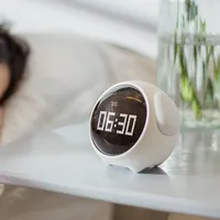 Reloj despertador para niños, lindo reloj despertador de rana para  dormitorio de niños, reloj de entrenamiento para dormir con luces  nocturnas