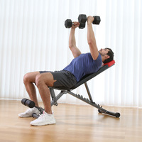 Banc de musculation réglable avec dossier à 8 positions, banc d'entraînement pliable en acier pour la maison, équipement de fitness en gros