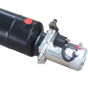 12 V1.6KW Volt Hydraulic Cylinders Pump Motor Double Acting Unit 7Lとタンク