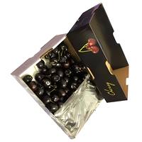 Boîtes d'emballage pliables en carton ondulé pour cerises, design personnalisé délicat, robustes pour l'expédition de fruits frais