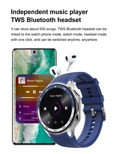 Montre connectée DT <span class=keywords><strong>WATCH</strong></span> <span class=keywords><strong>X</strong></span> AMOLED 4 Go de ROM, étanche, pour hommes et femmes, appel Bluetooth, connexion écouteurs TWS, musique, interface utilisateur 3D, lecture vidéo - Product Image 5