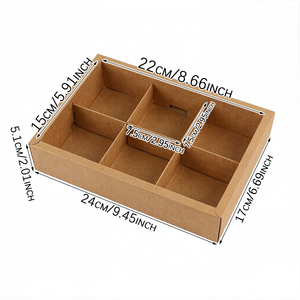 Scatole per Confezionamento Mooncake, Inserti per Contenitori di Biscotti e Cupcake, Scatole per Pasticceria, Dolcetti e Biscotti, in Cartone Riciclabile, Sicure per Alimenti - Product Image 3