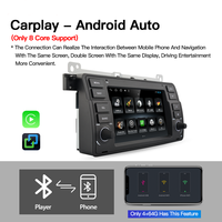 Lecteur multimédia Android 12 Car GPS Navigation Auto Screen CarPlay Pour BMW 3 M3 E46 1999-2005 Radio Magnétophone DSP WIFI
