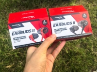 Écouteurs HyperX Earbuds II Gaming filaires intra-auriculaires avec microphone, étanchéité IPX3, chipset Realtek, transducteur dynamique, interface 3,5 mm, sans bruit