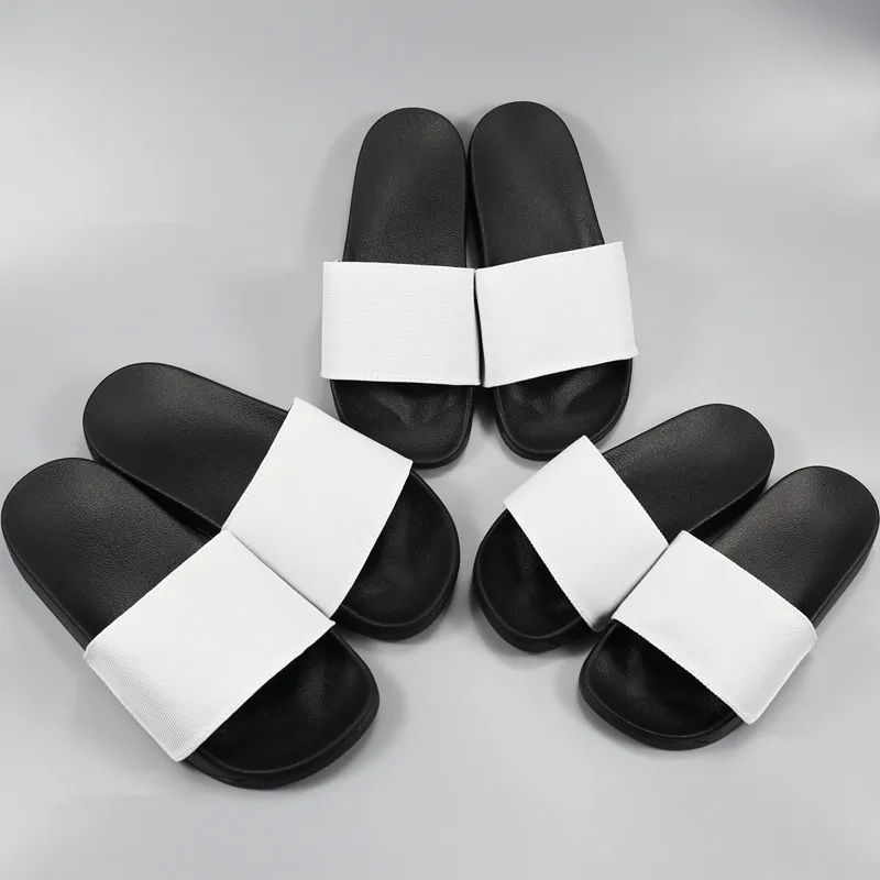 New Blank OEM Logo Sublimation Printing White Slide Sandals Kids And Adults Custom Design Slide Shoes