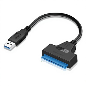 Câble adaptateur USB 3.0 vers SATA en cuivre pour SSD/HDD externe 2,5 pouces - Prise en charge 6 Gbit/s pour disque dur SSD/HDD 2,5 pouces <span class=keywords><strong>22</strong></span> broches SATA III pour PC - Product Image 1