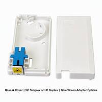 Caja de Terminación de Fibra Óptica para Interiores, 1 Puerto, SC/APC, FTTH, IP45, con Cable SC/LC de 5m/10m/20m