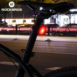 Luz Trasera para Bicicleta <span class=keywords><strong>ROCKBROS</strong></span>, Luz de Advertencia de Seguridad para Ciclismo Nocturno, Luces para Casco, Luz de Freno para Bicicleta - Product Image 6