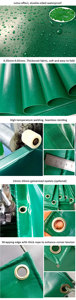 Bâche PVC Revêtue Tissu Polyester pour Élevages de Volaille, 500g/m² Longue Durée de Vie - Product Image 6
