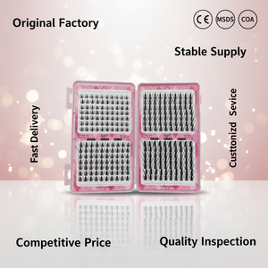 Kit <span class=keywords><strong>de</strong></span> <span class=keywords><strong>cils</strong></span> en grappe DIY pour usage domestique, grande capacité, extensions <span class=keywords><strong>de</strong></span> <span class=keywords><strong>cils</strong></span> individuelles, marque privée, logo personnalisé, fournisseur <span class=keywords><strong>de</strong></span> <span class=keywords><strong>cils</strong></span> en gros - Product Image 5