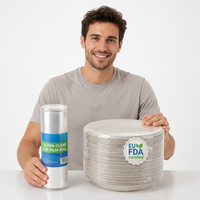 Film rétractable POF certifié FDA UE, haute transparence, recyclable, emballage sous film rétractable pour ensemble de cuillères et fourchettes jetables