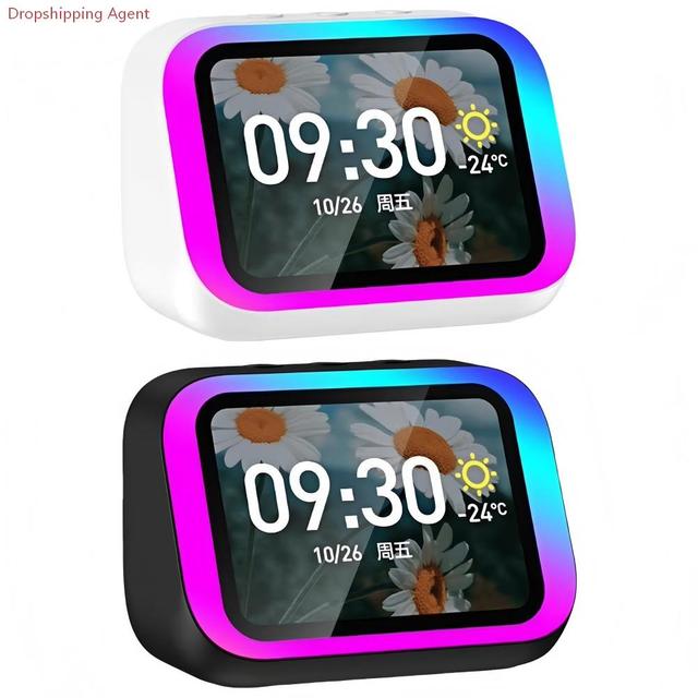 Dropshipping Shopify Fulfillment Agent 2026 Smart Wireless Large Screen Display AI Voice Assistant Speaker Alarm Clock